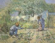 Vincent Van Gogh First Steps (nn04) oil on canvas